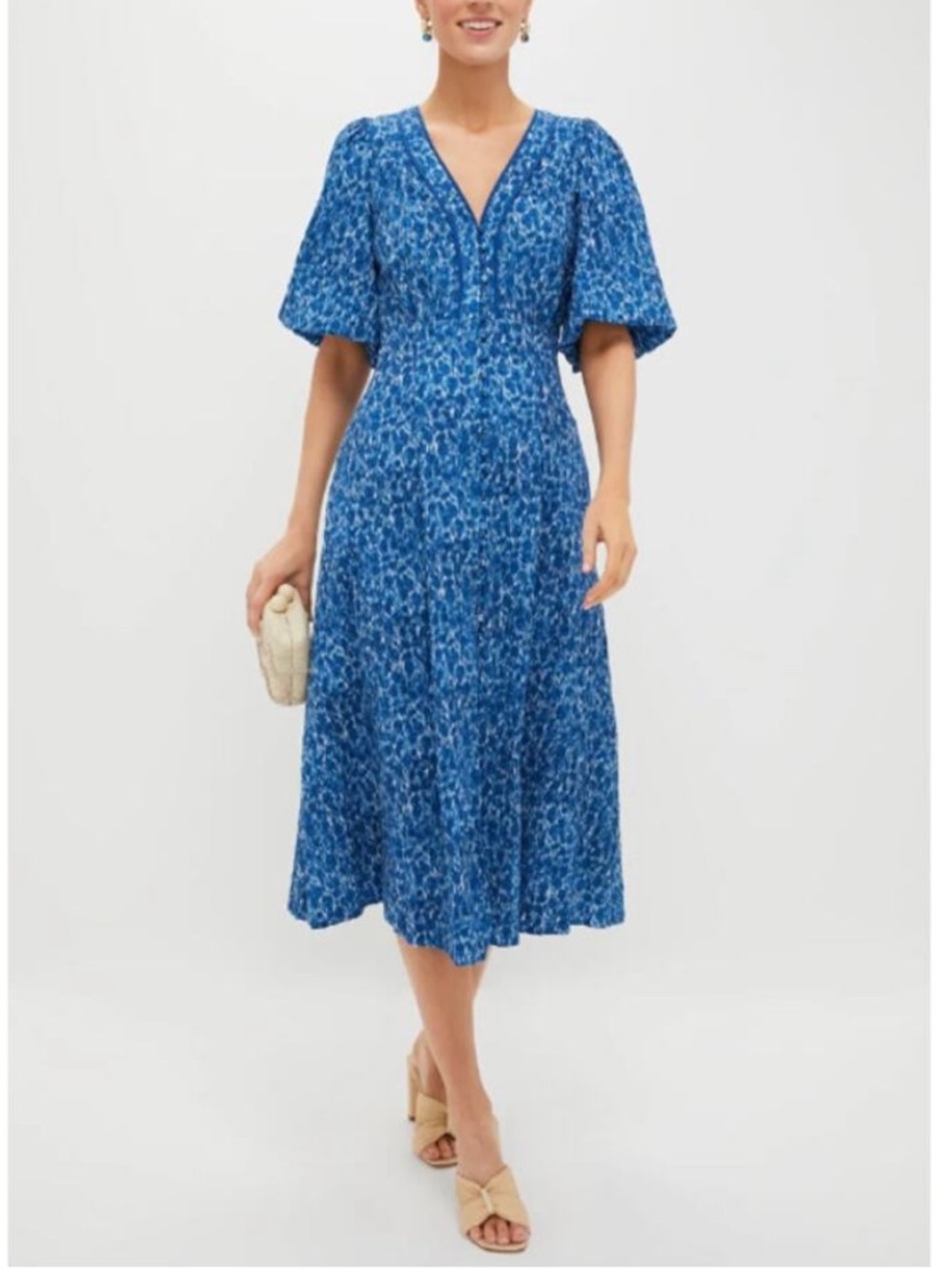 Tuckernuck Blue Floral Midi Dress